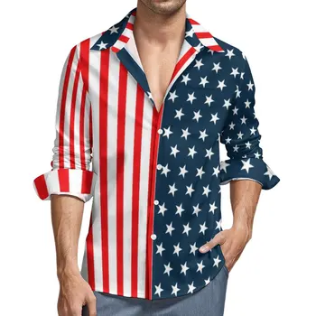 CLOOCL Pavilion Tricou Casual Toamna Tricouri cu Steagul American Grafică Bărbați Noutate Bluze de Moda Streetwear Îmbrăcăminte de sex Masculin Topuri