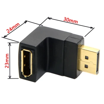 CY Adaptor DisplayPort DP Standard 4K Display Port DP Extensie Cablu Convertor de sex Masculin la Feminin Unghi de 90 de Grade