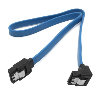 Cablu SATA 3.0 Pentru Hard Disk SSD Adaptor HDD Cablu Flexibil Drepte de 90 de Grade, Viteza de Pana La 6 Gb/s Negru Albastru Opțiune