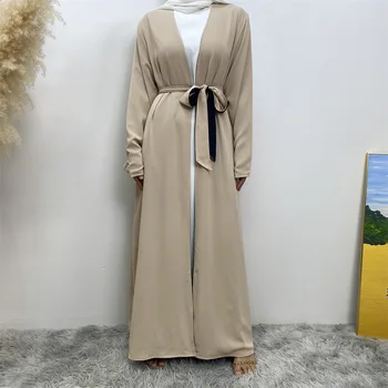 Caftan Dubai Abaya Turcia Kimono Cardigan Halat Reversibile Musulmane Hijab Rochie de Ramadan Abayas pentru Femei Caftan Haine Islamice