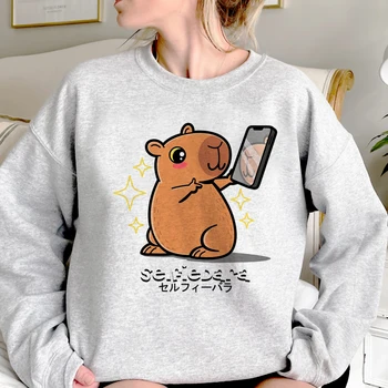 Capybara hoodies pentru femei de Iarnă gotic anime japonez hoddies jachete femei anime Tricou cu Gluga