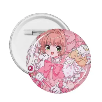 Card Captor Sakura Anime Cherry Blossom Fată Magică Pin Badge Pentru Sac De Insigne, Broșe Drăguț Ace Pentru Prieteni
