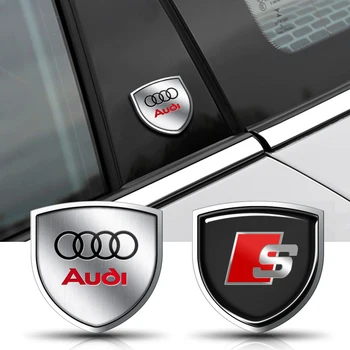 Caroserie Geamului Portierei Laterale Insignă de Metal Decorative Decal Pentru Audi Sline A1 A2 A3 A4 A5 A6 A7 A8 8P B6 B7 B8 Q3 Q5 Q7 Rlines RS S1
