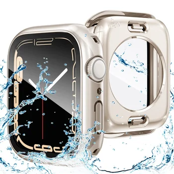 Caz impermeabil Pentru Apple Watch 45mm 44mm 41mm 40mm Ecran Protector 360° Acoperi PC-ul Bara de protecție Smartwatch Caz iWatch 8 7 6 5 4 SE