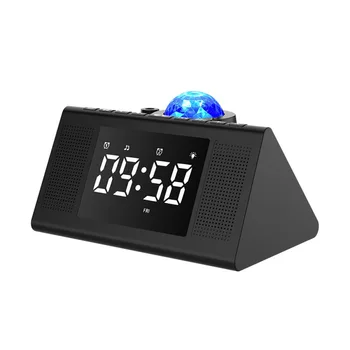 Ceas cu Alarmă Digital Lampa de Proiecție de Schimbare a Culorii Muzica Înstelat Calendar Ceas de Birou Built-in Bt Player de Muzică pentru Copii Cadouri