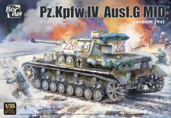 Chenar BT-033 Scara 1/35 Pz.Kpfw. IV Ausf. G 7.Pz.Rgt Mijlocul Kharkov 1943 Model De Kit