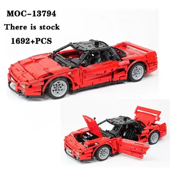 Clasic Masina de Curse MOC-13794 Mașină Sport Roșie 1692pcs Building Block Model de Jucărie Despicare Asamblate Jucărie de Educație pentru Copii Cadou de Ziua de nastere