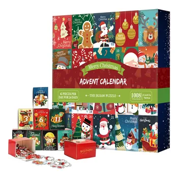 Crăciun Advent Calendar 2023 Puzzle de 24 de Zile Numărătoarea inversă Puzzle Orb Caseta de Anul Nou, Crăciun, Cadou Surpriza Pentru Copii Baieti Fete