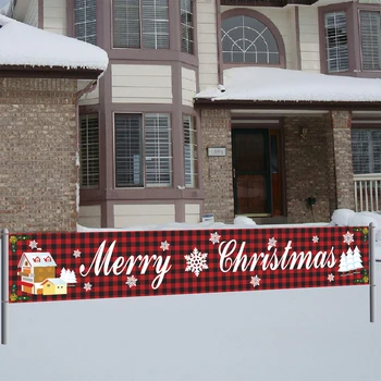 Crăciun În Aer Liber Banner Crăciun Fericit Decoratiuni Pentru Casa 2023 Decor În Aer Liber Noel An Nou Fericit Decor