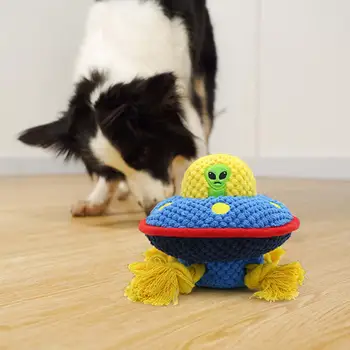 Câine amuzant Scartaie Jucării Durabile Interactiv Caine de Companie Jucărie cu Șoricel