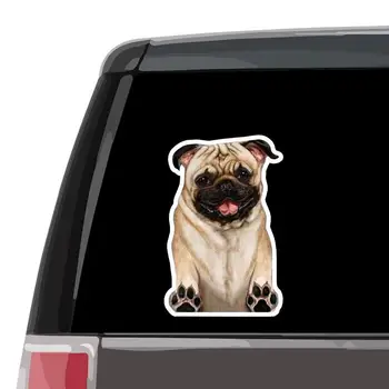 Câinele Masina Decal Drăguț Vehicul Decal Catelus Amuzant Decal Impermeabil Auto Decalcomanii Catelus Autocolant Pentru Perete Fereastra Laptop Camion
