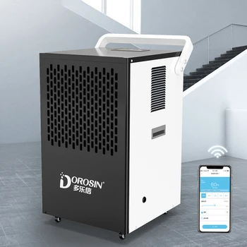 DOROSIN Dezumidificatorul DK-90 Automată Uscător de Aer Dual Compressor Pentru Depozit Beciuri 90L/zi Electric, Mașină de Uscare