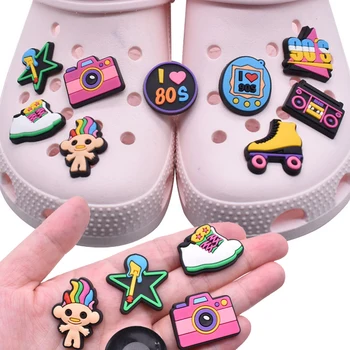 De Vânzare la cald 1buc PVC Muzică Accesorii pentru Crocs Farmecele Bărbaților Insigna Femei Sandale cu Catarama Copiii Ace Pantofi Decor Blugi Mansete