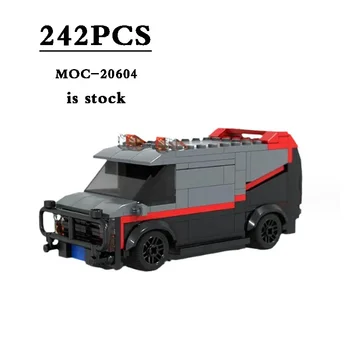 De Vânzare la cald MOC-20604 Camion Campion de Viteză Vehicul Masina Cărucior Jucărie Building Block Model 242pcs Cadou de Crăciun DIY Cadou