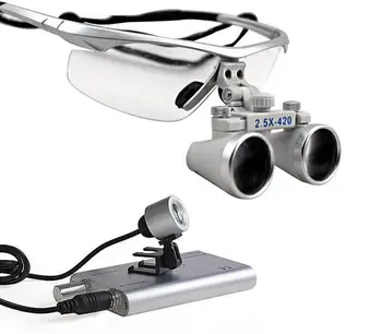 Dentare Medicale Chirurgicale Binoculare Glasses420mm+Faruri LED Lampă