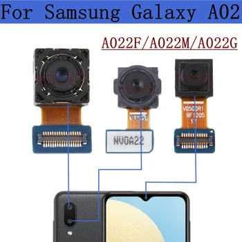 Din spate, Camera video Frontală Pentru Samsung Galaxy A02 SM-A022F A022M A022M Original Largă Macro Spate Camera Principala de Modul Flex Cablu Piese de Schimb