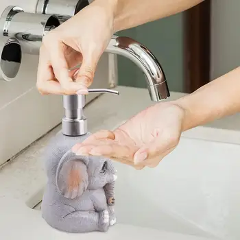 Dozator Sapun lichid, 14 oz Săpun Pompa Dozator pentru curățarea mâinilor Reîncărcabile Baie Dozatoare de Sapun Elefant Design Vas Lichid