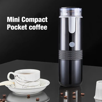 Electric Portabil Filtru de Cafea Mini Espresso Mașină de Cafea Capsule Portabile Capsule de Cafea la Sol de Extracție Brewer pentru Călătorie