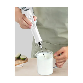 Electric Spumant De Lapte Mixer Bătător De Ouă Bucătărie Agitator Cafea Cappuccino Cu Frișcă Amestecati Portabil Blender -Negru