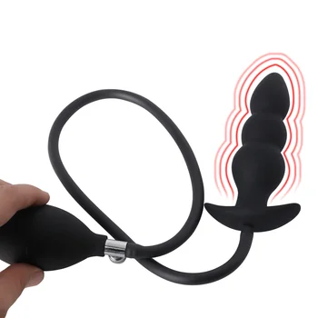 Extensibil Gonflabil Anal Plug pentru punctul G si de Prostata Stimulare Anala Antrenor și Dilatator Jucărie Sexuală pentru Femei, Barbati si Cupluri