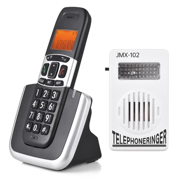 Extensibil Telefon fără Fir, cu Sistem de Sonerie Amplificator 3 Linii de Suport pentru Afișaj de 5 Telefoane Conexiune Call Block Apeluri Hands-free