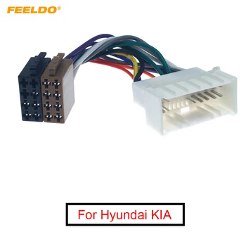 FEELDO Auto Radio CD Cablajul Original, Capul de Unități Cablu Pentru Hyundai KIA ISO Conversie Stereo Plug Fir Adaptor