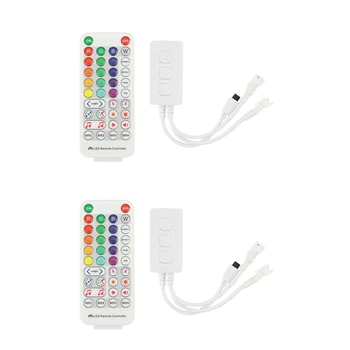 FIERBINTE! 2X SP511E Wifi Muzica Controler cu LED-uri Pentru WS2812B WS2811 Adresabile Pixel RGB Bandă Dublă de Ieșire Alexa APP Voce de Control