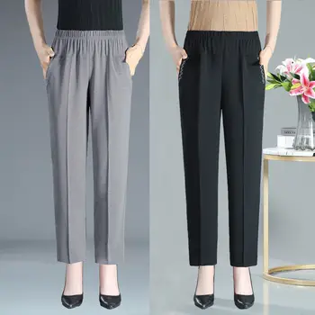 Femei Casual Cu Talie Înaltă Codrin 2023 Primavara-Vara Stretch Pantaloni Glezna Lungime Pantaloni Cu Talie Înaltă Doamnelor Pantaloni Office X11