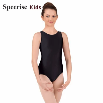 Fete Rezervor de Dans Tricouri fără Mâneci Gimnastica costum Body Biketard Copii Lycra Spandex Costume de Balet pentru dans Copii Băiat