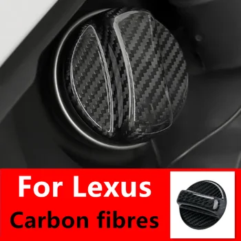 Fibra de Carbon Capacul Rezervorului de Combustibil Pentru Lexus RC ES200 RX NX300 LS LC UX LM is350 GS CT isf GX, LX RCF Mașină Capacul Rezervorului de Combustibil capac Decorativ
