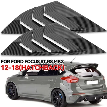Fibra de Carbon de Culoare din Spate Partea de Aerisire Trimestru Fereastra Jaluzele Obturator Capac Pentru Ford Focus MK3 ST RS Hatchback 2012-2018