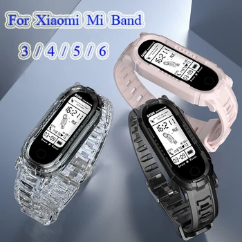 Fitness Brățară Pentru Xiaomi Mi Band 3 4 5 6 Cauciuc Curea De Ceas Pentru Xiomi Xiami Miband3 Miband4 Miband5 Miband6 Accesorii Ceas
