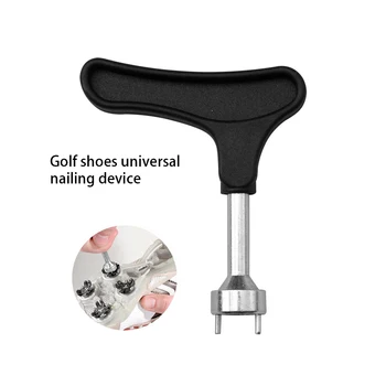 Golf Spike Cheie De Metal, Mâner Din Plastic, Pantofi Cu Clichet Inoxidabil Ușor Durabil Pantofi Piroane De Ajutor De Demontare Pene