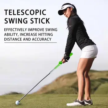 Golf Swing Stick Telescopic De Formare Stick Pentru Jucătorii De Golf Ergonomic Mâner Din Cauciuc Moale De Prindere Golf De Formare Consumabile Pentru Fete Baieti