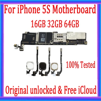 Gratuit Fabrica de deblocat iCloud pentru iphone 5s Placa de baza cu/fara Touch ID,Original, Placa de baza pentru iphone 5S cu IOS Sistem