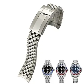 HAODEE Pentru Rolex Curea GMT Master II Ceas de mână Brățară Band Jubileu cu Stridii Incuietoare 20mm Solide din Oțel Inoxidabil 316L
