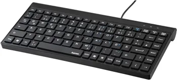 Hama SL720 Slimline spaniolă Mini tastatura cu Cablu