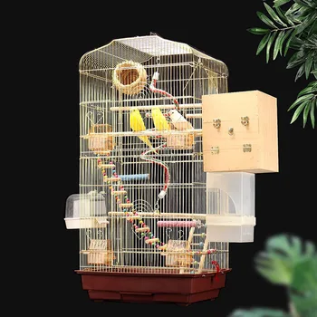 Hamster Vintage Decorative Cuști În Aer Liber Alimentator De Transport Colivie Adăpost, Loc De Joacă Pentru Jaula Decorativa Casa Păsări Grădină