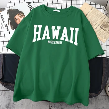 Hawaii Mal Bumbac Imprimare Mans Tricou Original Esential De Tee Topuri Supradimensionate Casualt-Tricou Rotund Gat Sport Casualtshirt