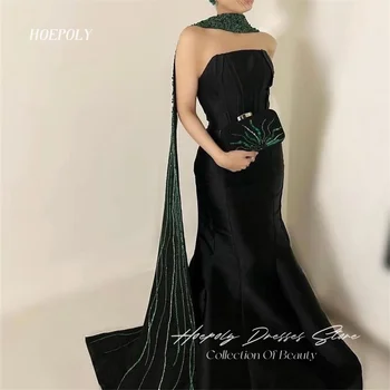 Hoepoly De Lux Fără Bretele Detalii Cristal Fără Mâneci Rochie De Seara Pentru Femei De Vară De Moda Stil Simplu, Elegant Petrecere De Bal Lungi Rochie Nouă