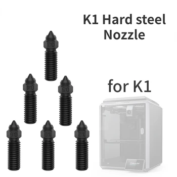 Imprimanta 3D Accesoriu K1 rezistent la temperaturi înalte negru din oțel călit debit mare extruder nozzle putere mare rezistenta la uzura