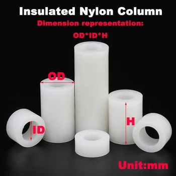 Izolare Coloana / Garnitura De Plastic Drept Coloană / Nylon Sleeve Perna Coloana / Garnitura Gaură Rotundă Coloana / Distanțier Coloana