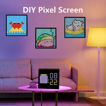 LED Pixeli DIY Model de Text Animație Programabile APLICAȚIE de Control Lumina de Noapte Pentru Desktop-ul Calculatorului de Decorare Dormitor Bar