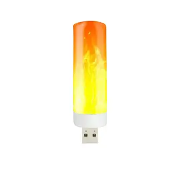 LED-uri cu Efect de Flacără de Lumină USB Reîncărcabilă Bec cu LED-uri Impermeabil Flacără de Lumină Șemineu Atmosferă Caldă Economisi Energie Lumini Pentru Acasă