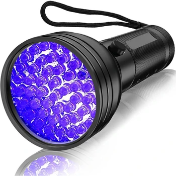Lanterna UV, 51 LED-uri cu Lumină Neagră de Companie Detector de Urină pentru animale de Companie Urină, Uscat, Bug-uri de Pat, Rășină Vindecat, Scorpion Detector