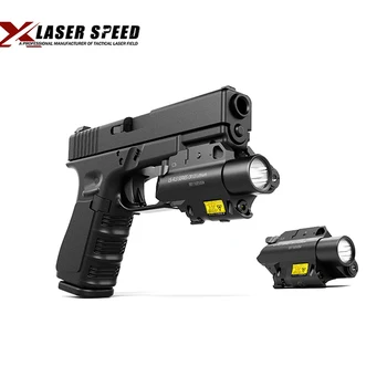Laserspeed Aluminiu Compact Dual Fascicul IR Laser Verde Vedere cu Lumen Mare Armă Tactică Lumina Combo pentru Airsoft Pistol