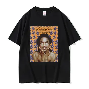 Lauryn Hill Album de Muzică Grafic T Shirt 90 de Hip Hop Epocă Harajuku Tricouri Barbati pentru Femei este 100% Bumbac T-shirt, Blaturi de Streetwear