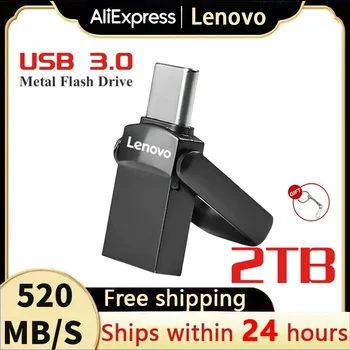 Lenovo Pliere U Disc USB3.0 Android OTG și Calculator 2-în-1 Micro Mini Flash Drive Corp Metalic Portabil, Stick de Memorie