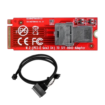M. 2 Pcie 4.0 Gen4 X4 A SFF-8643 Adaptor de Card Pentru Nvme Memorie U. 2 SSD Viteza Poate Ajunge Mai Mult de 7000MB/S