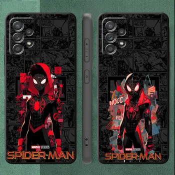 Marvel anime Spider Man serie de Acoperire Telefon Caz pentru Realme 10 Pro 10 4G 8i 6 Pro 11 Pro Pro 8 9 7 9 Pro Negru Moale rezistent la Socuri